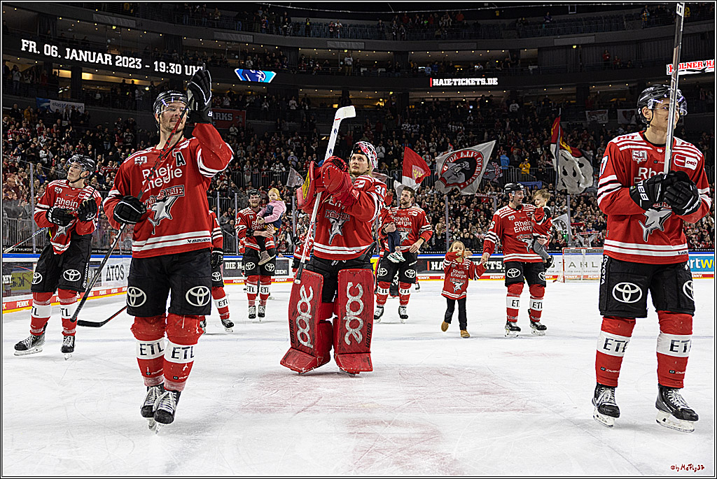 PENNY DEL;  Koelner Haie - Duesseldorfer EG; Koeln, 02.01.2023